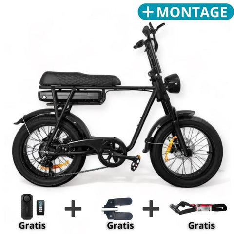 EB2 Fatbike Crna + Alarmni sustav + Besplatna montaža